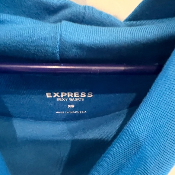 Express. Medium. Turquoise/blue cowl neck. - Picture 2 of 2